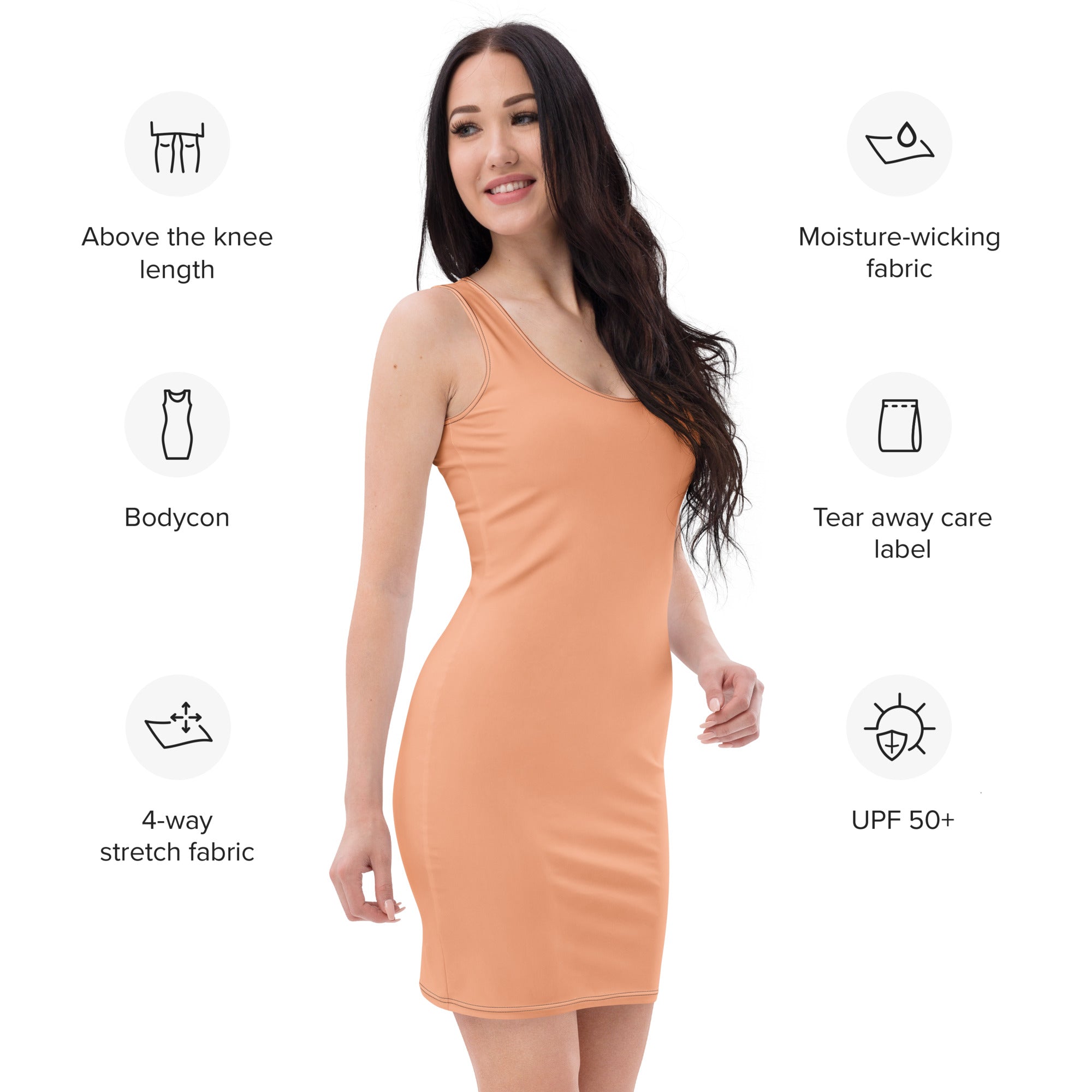 Mandys Pink Bodycon Dress - ClotheNest