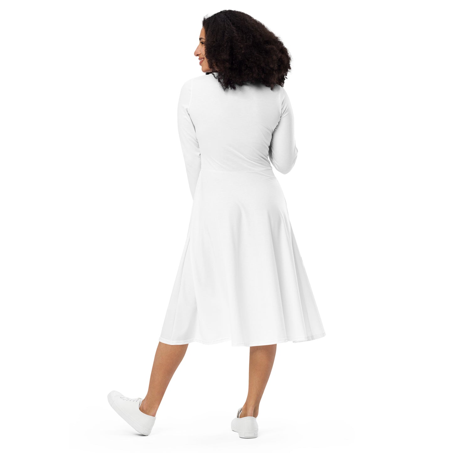 Long Sleeve Midi Dress - ClotheNest