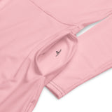 Pink Long Sleeve Midi Dress - ClotheNest