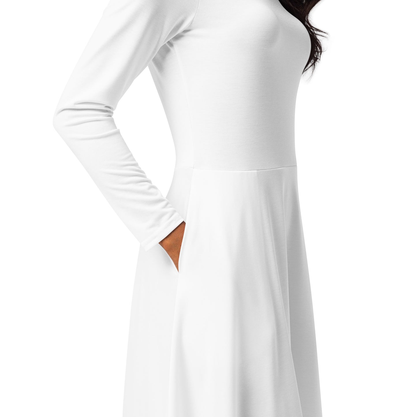 Long Sleeve Midi Dress - ClotheNest
