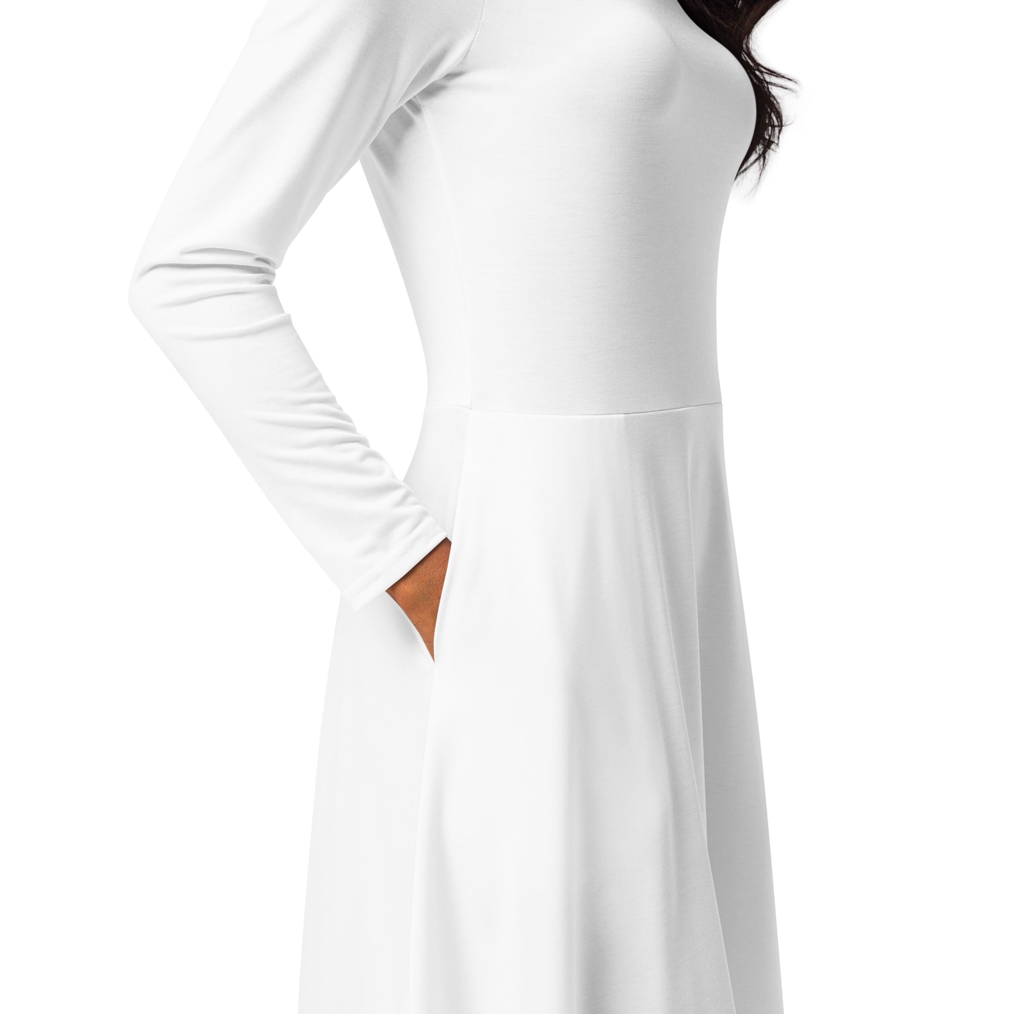 Long Sleeve Midi Dress - ClotheNest