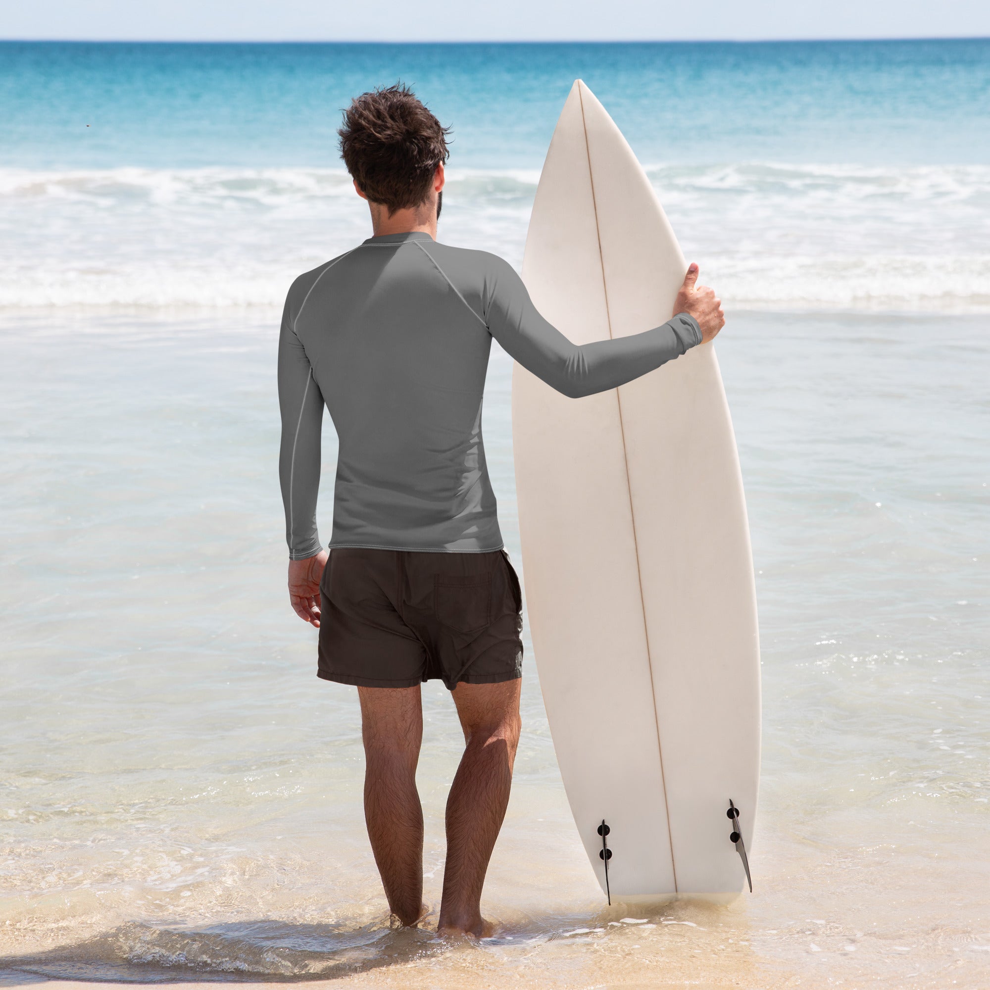 Men's Grey Rash Guard - ClotheNest