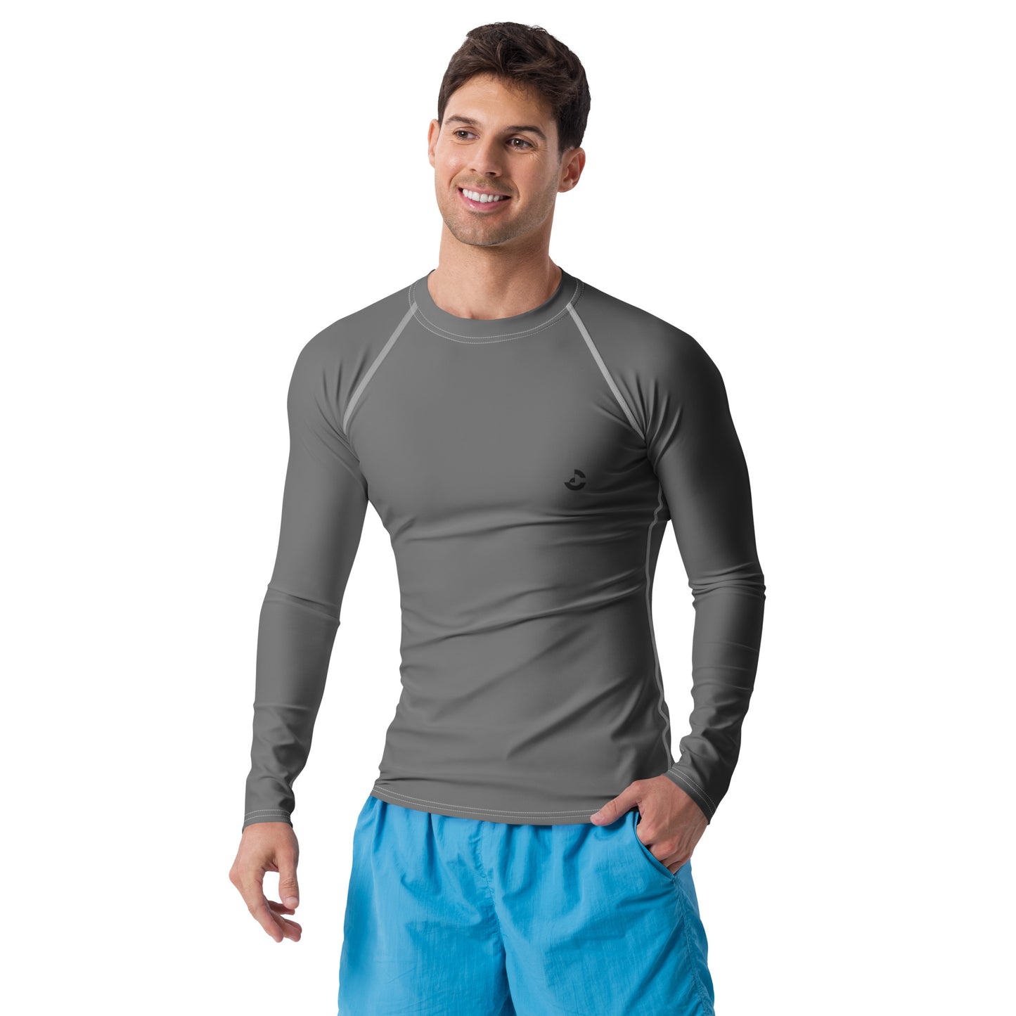 Men's Grey Rash Guard - ClotheNest