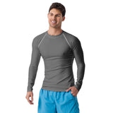 Men's Grey Rash Guard - ClotheNest