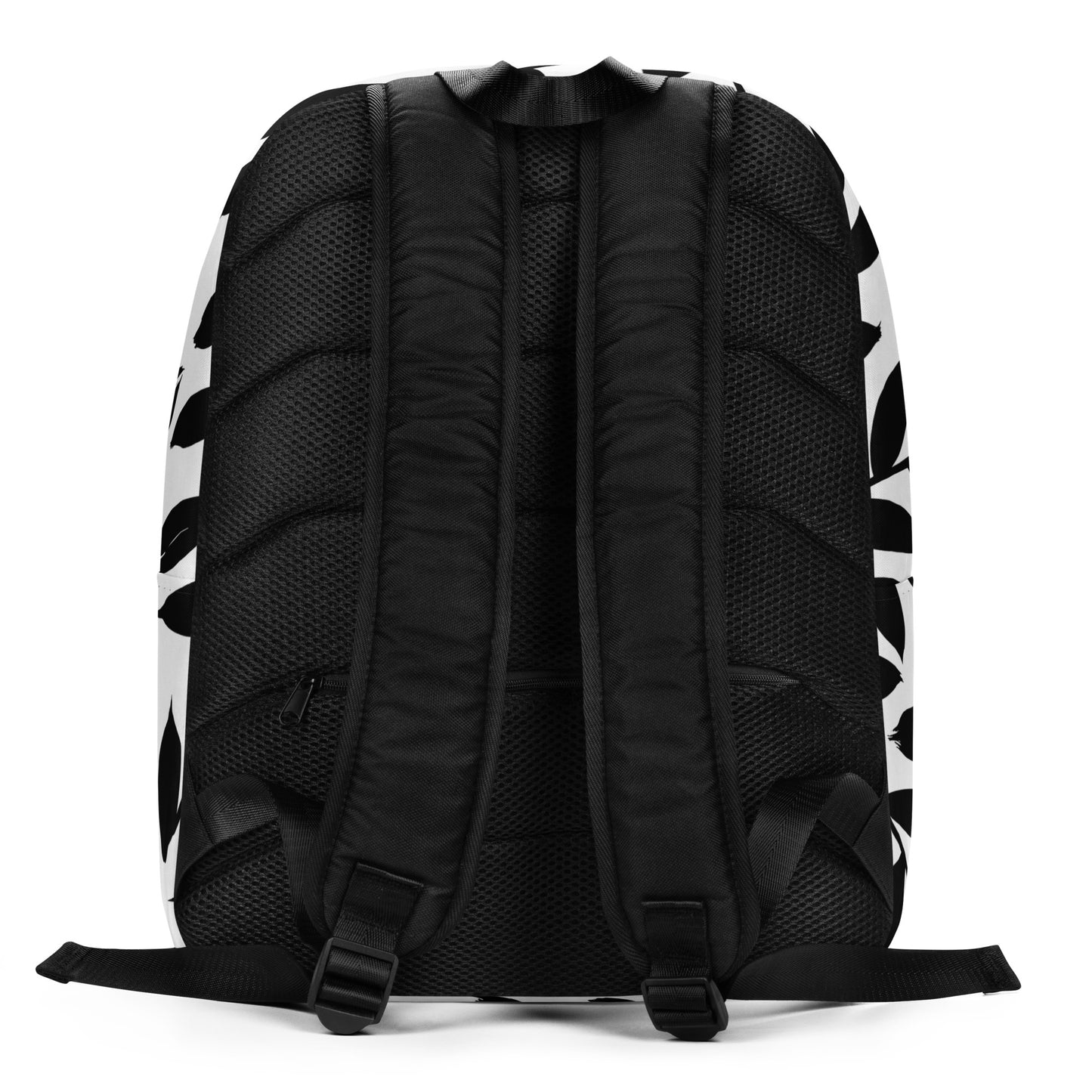 Minimalist Backpack Black Leaves - ClotheNest