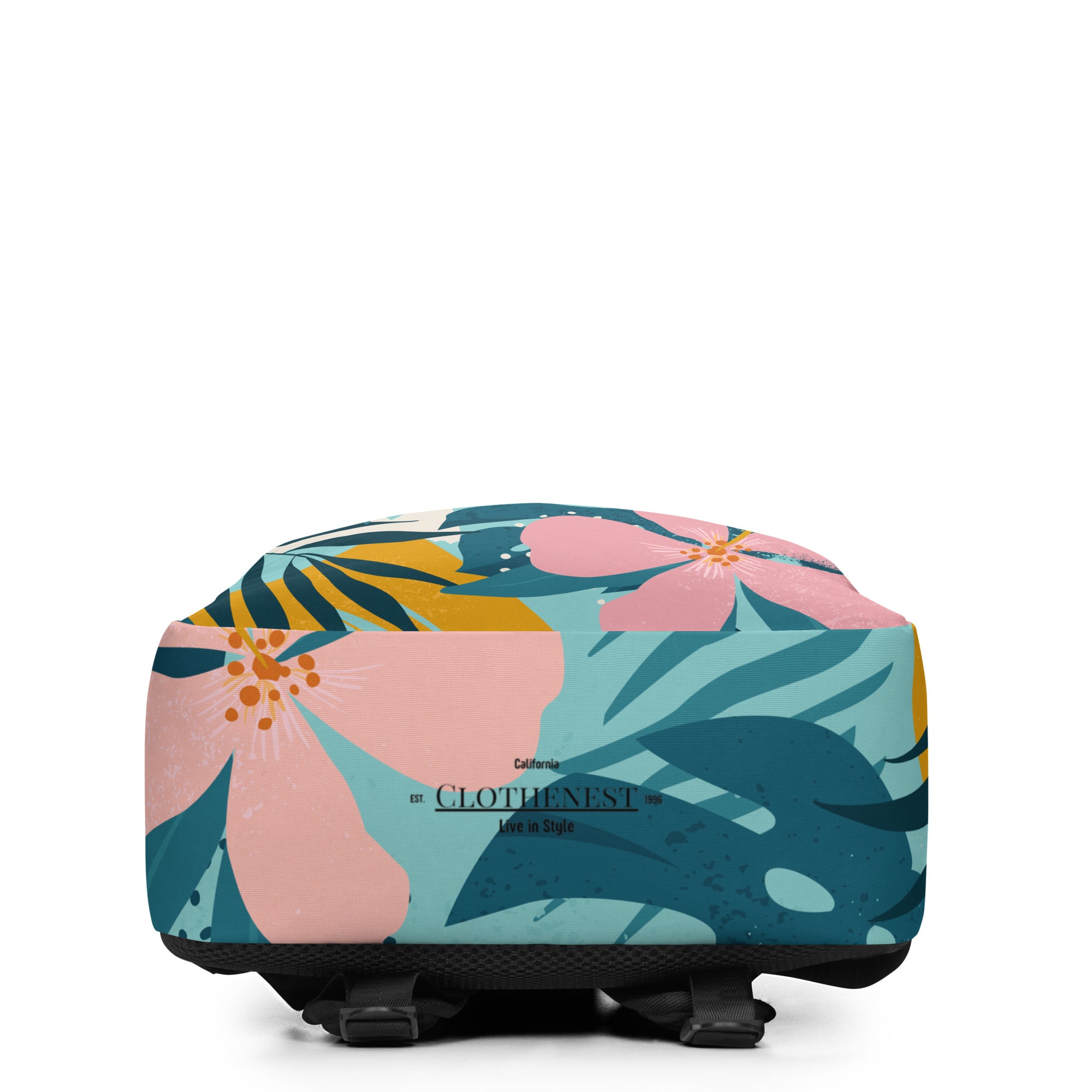 Minimalist Backpack Tropical Flowers - ClotheNest