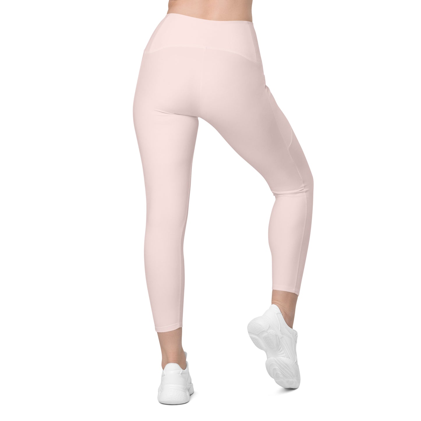 Leggings with pockets Misty Rose - ClotheNest