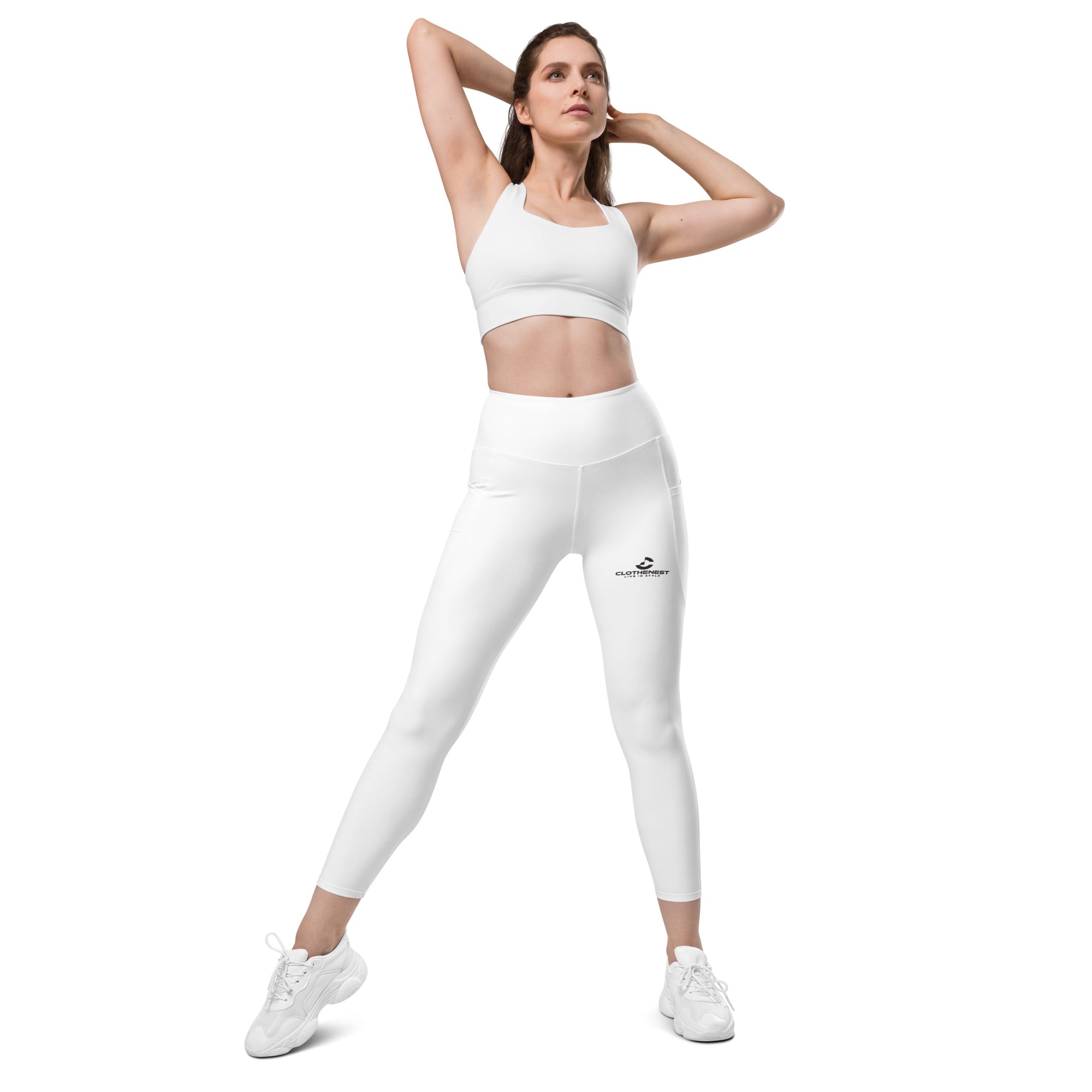 Leggings with pockets White - ClotheNest