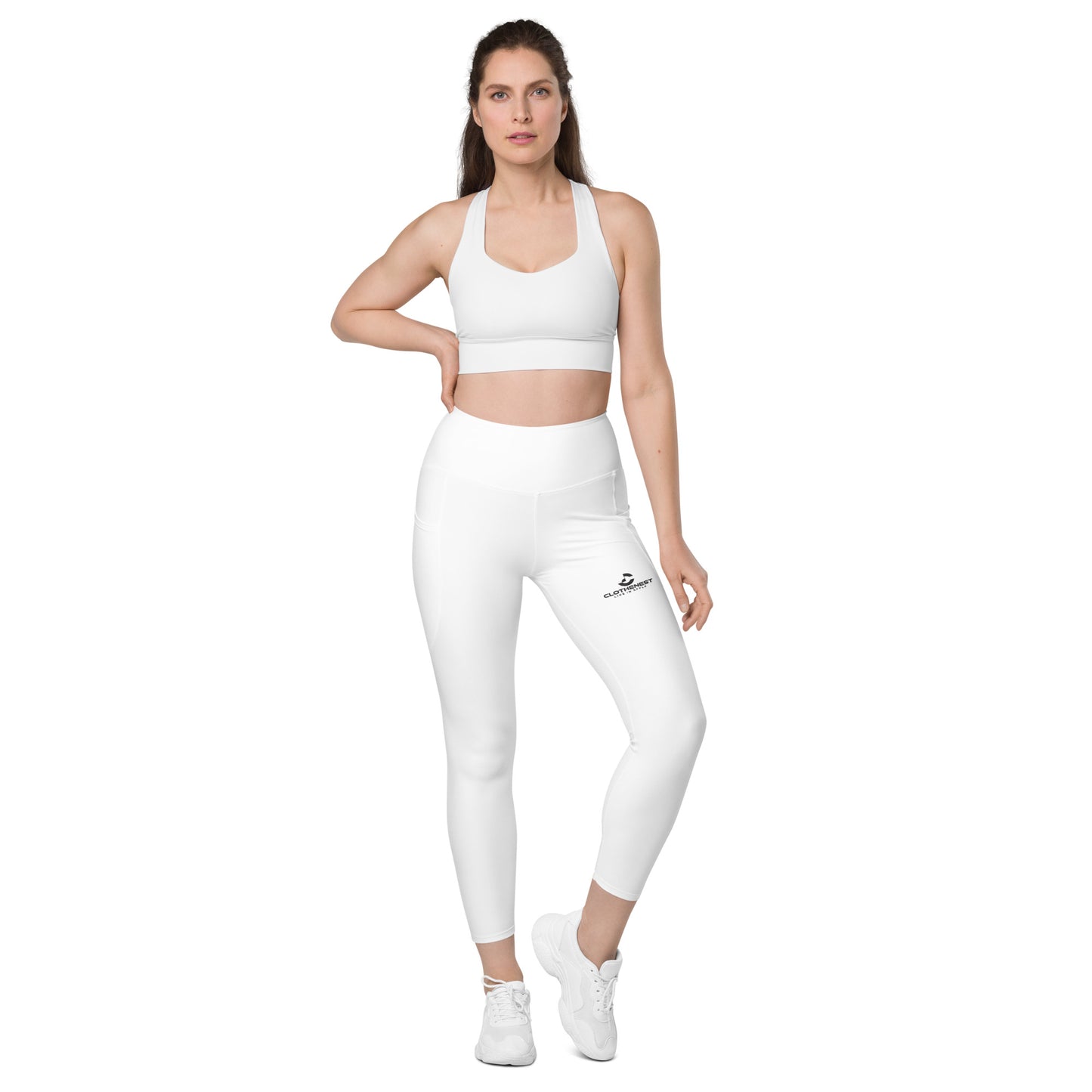 Leggings with pockets White - ClotheNest