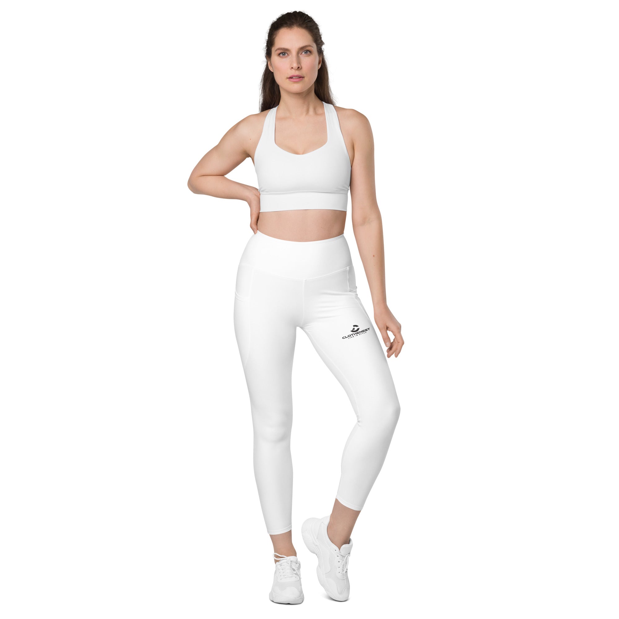 Leggings with pockets White - ClotheNest