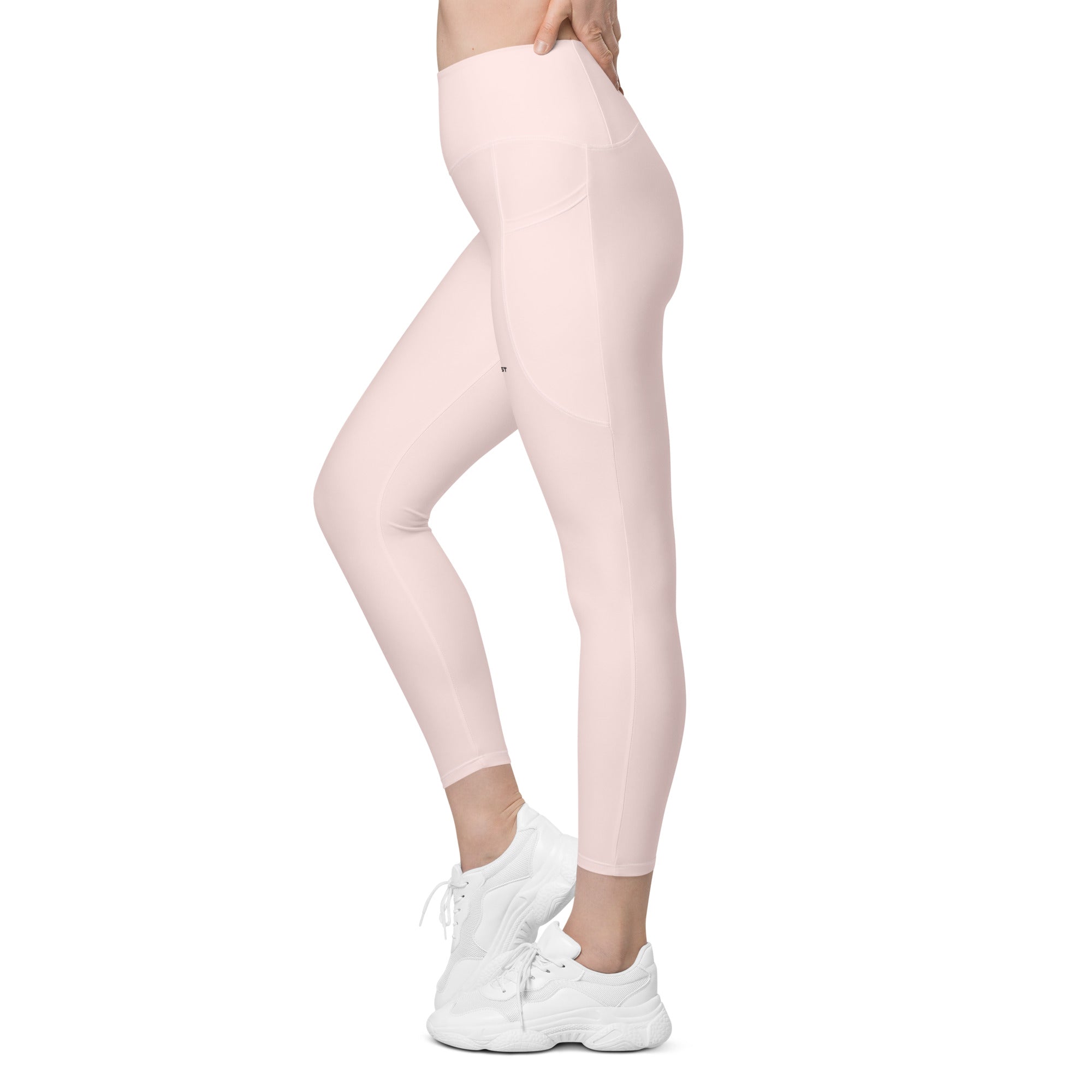 Leggings with pockets Misty Rose - ClotheNest