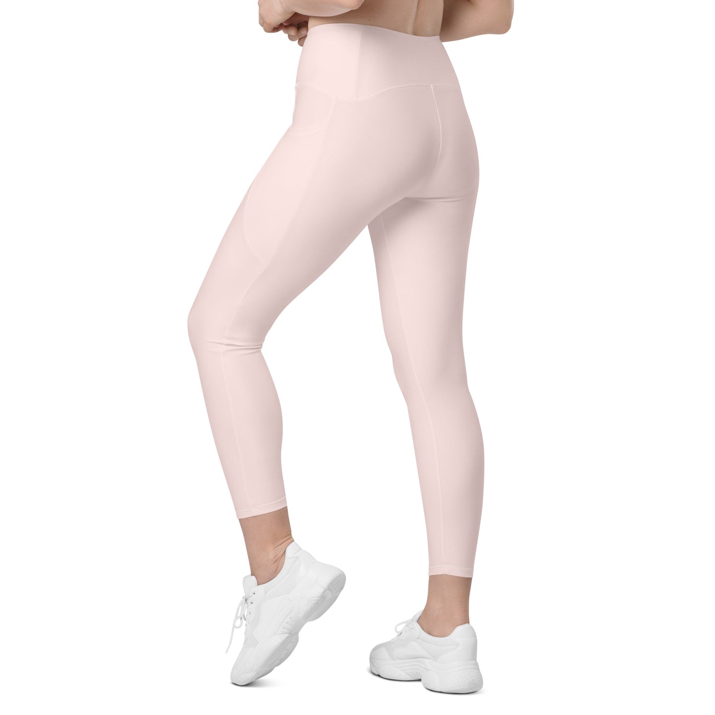 Leggings with pockets Misty Rose - ClotheNest