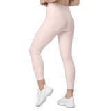 Leggings with pockets Misty Rose - ClotheNest