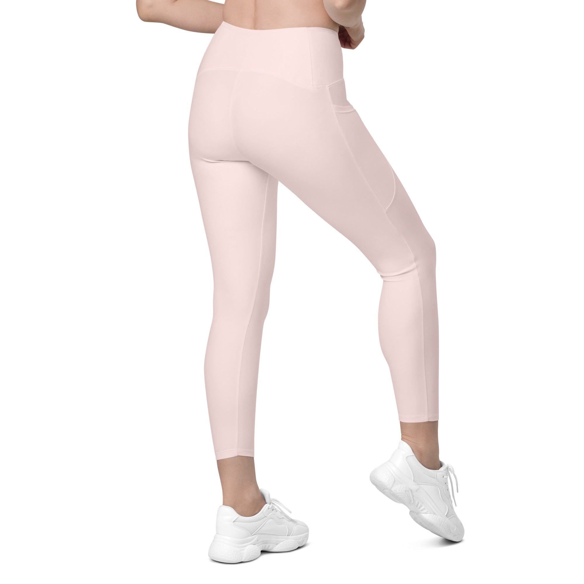 Leggings with pockets Misty Rose - ClotheNest