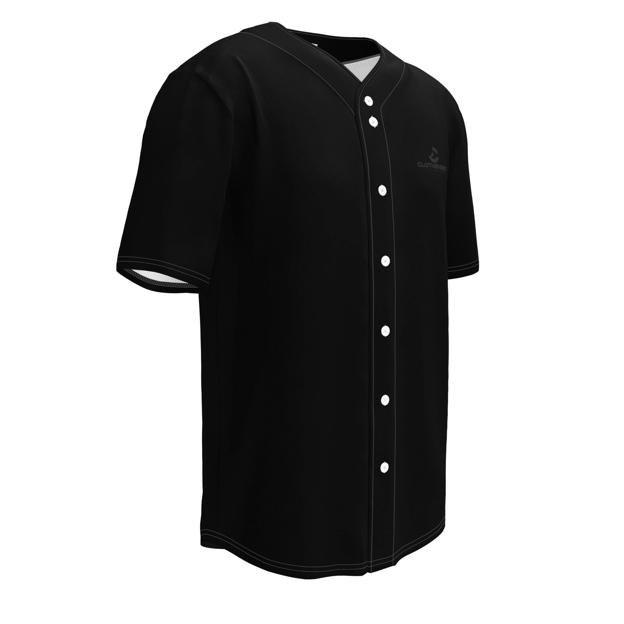 Recycled Baseball Jersey Black - ClotheNest