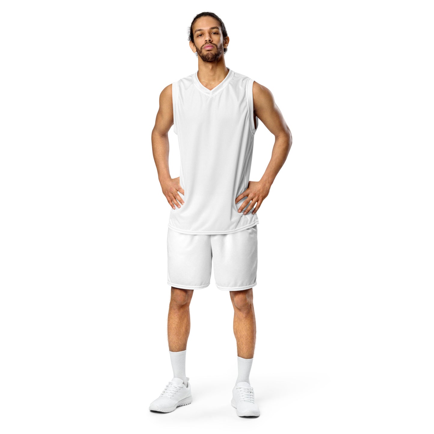 Unisex White Basketball Jersey - ClotheNest