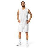 Unisex White Basketball Jersey - ClotheNest