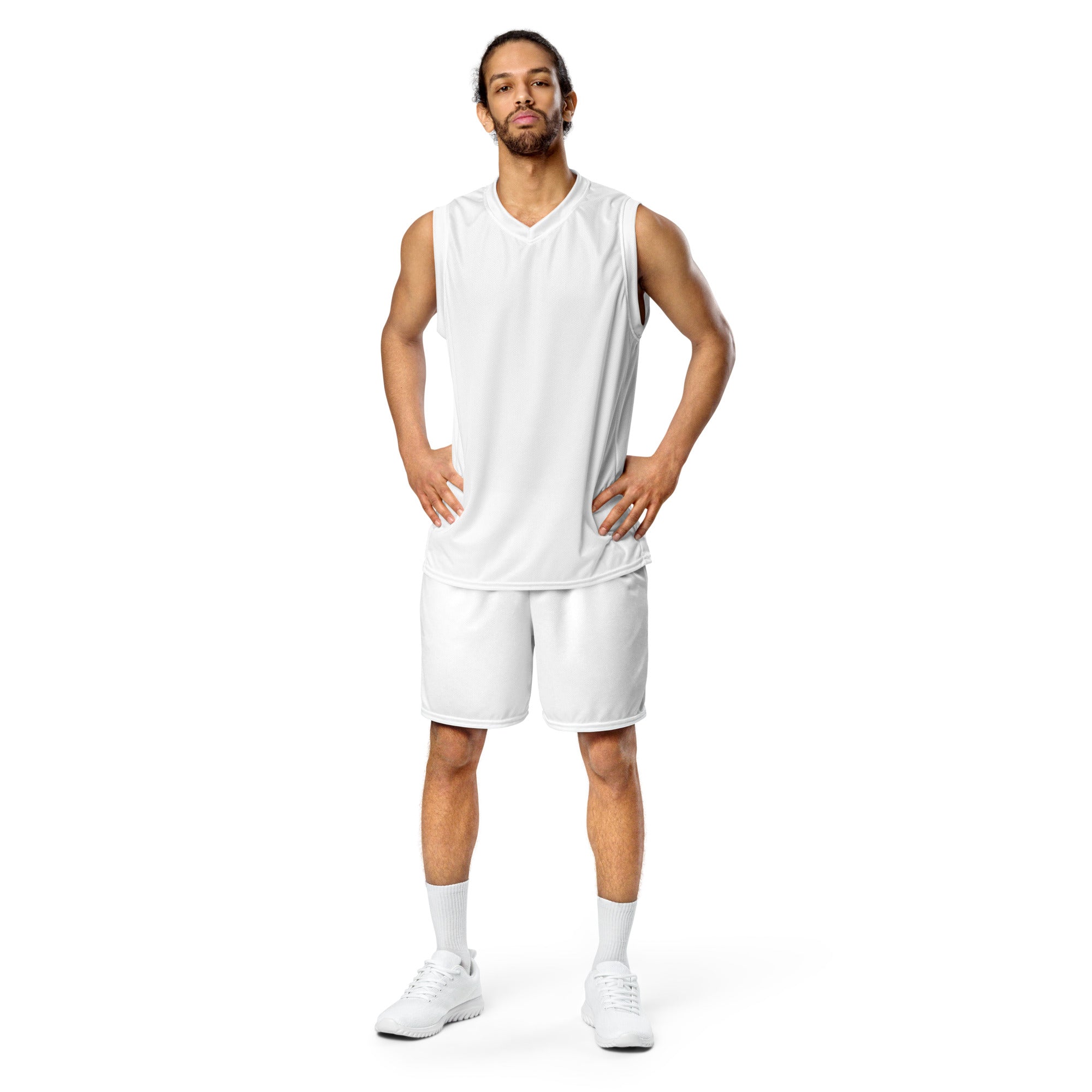 Unisex White Basketball Jersey - ClotheNest
