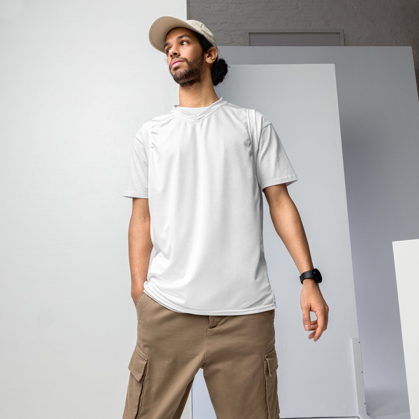 Unisex White Basketball Jersey - ClotheNest