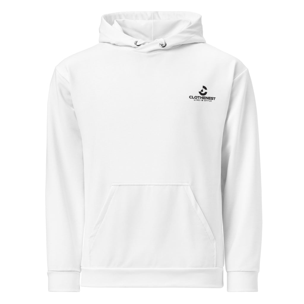 Unisex White Hoodie