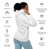 Unisex White Zip Hoodie - ClotheNest