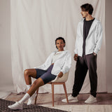 Unisex White Zip Hoodie - ClotheNest