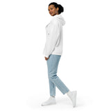 Unisex White Zip Hoodie - ClotheNest