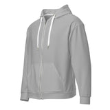 Unisex Silver Zip Hoodie - ClotheNest