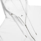 Unisex White Zip Hoodie - ClotheNest