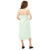 Honeydew Tie - Strap Midi Dress - ClotheNest