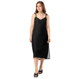 Black Tie - Strap Midi Dress - ClotheNest