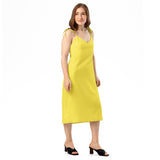 Paris Daisy Tie - Strap Midi Dress - ClotheNest