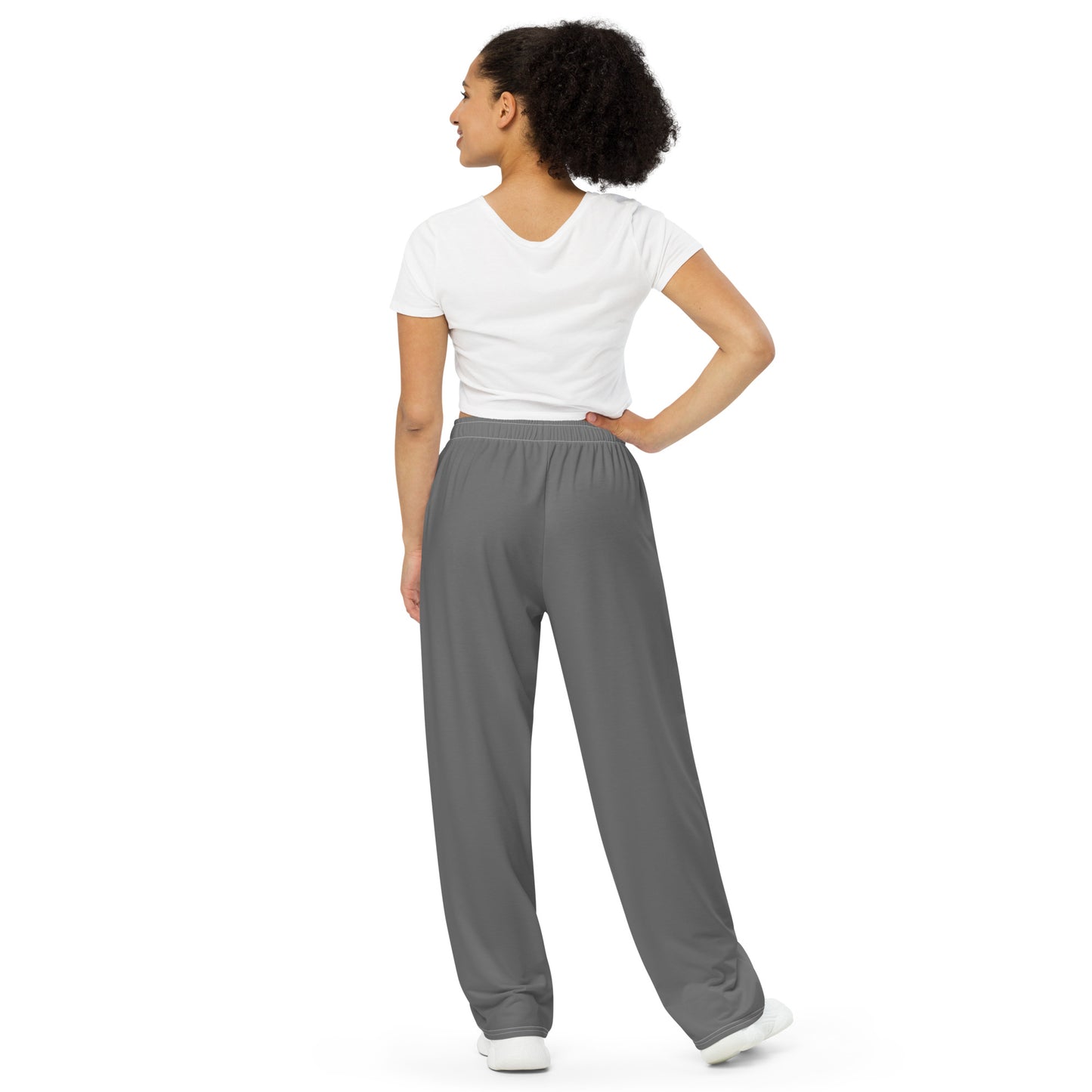 Unisex wide - leg pants Grey - ClotheNest