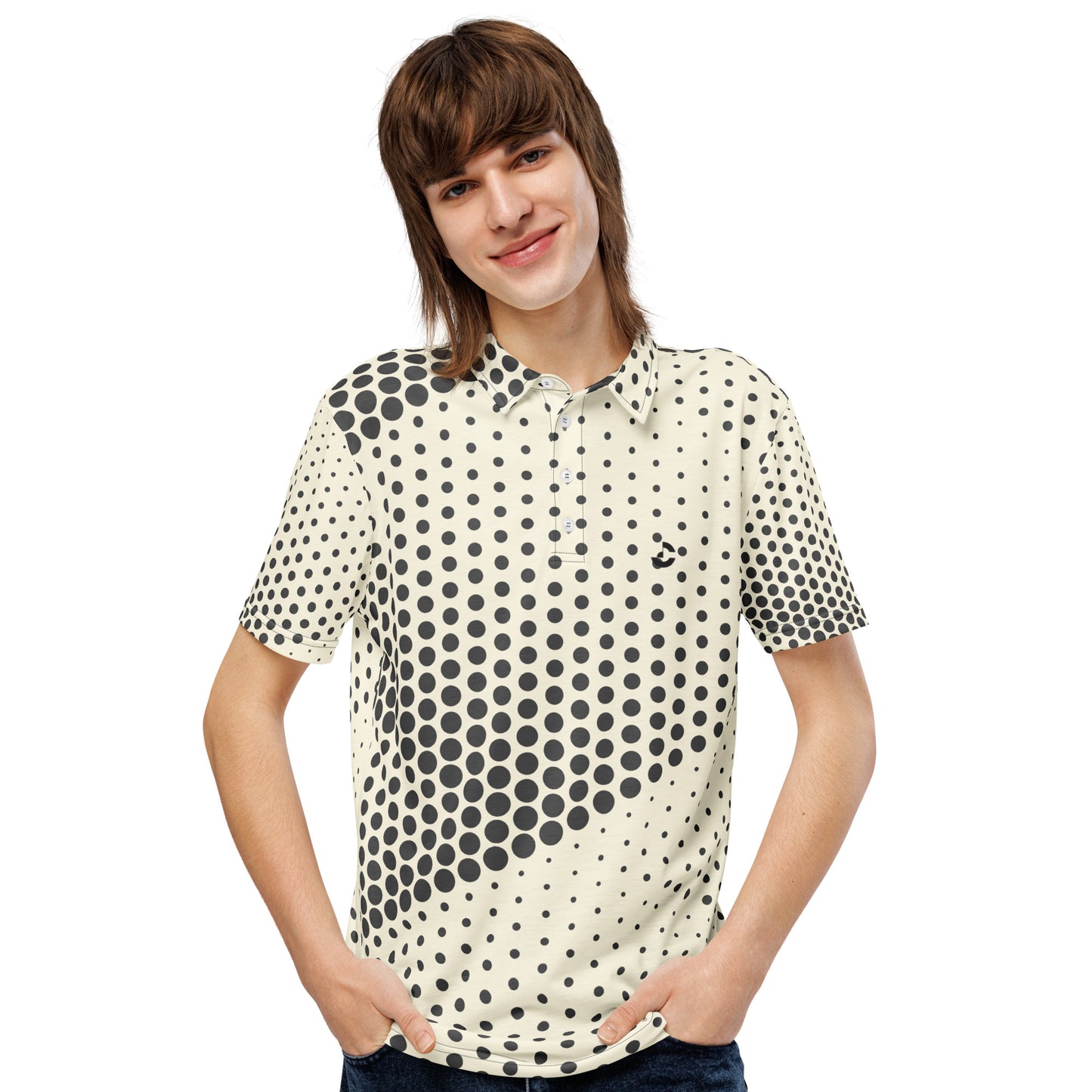 Men’s Slim Fit Polo Seamless Rhombus - ClotheNest