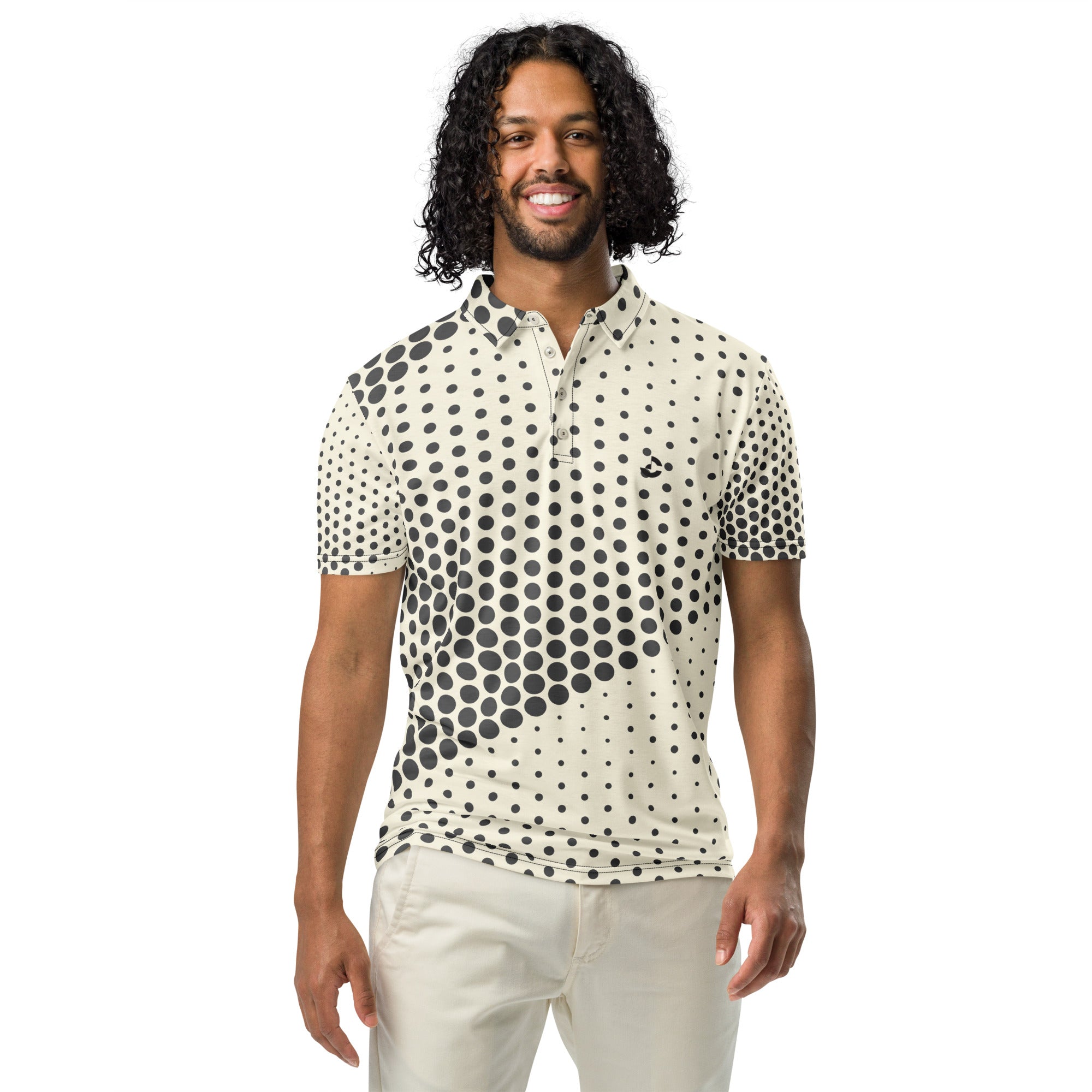 Men’s Slim Fit Polo Seamless Rhombus - ClotheNest
