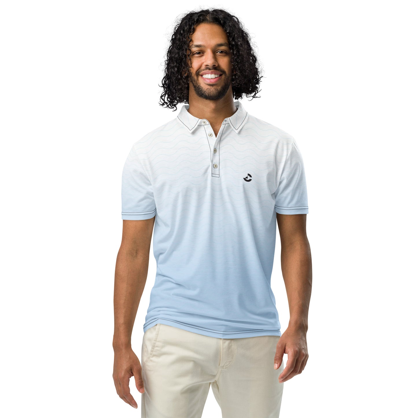 Men’s Slim Fit Gradient 3 Polo Shirt - ClotheNest