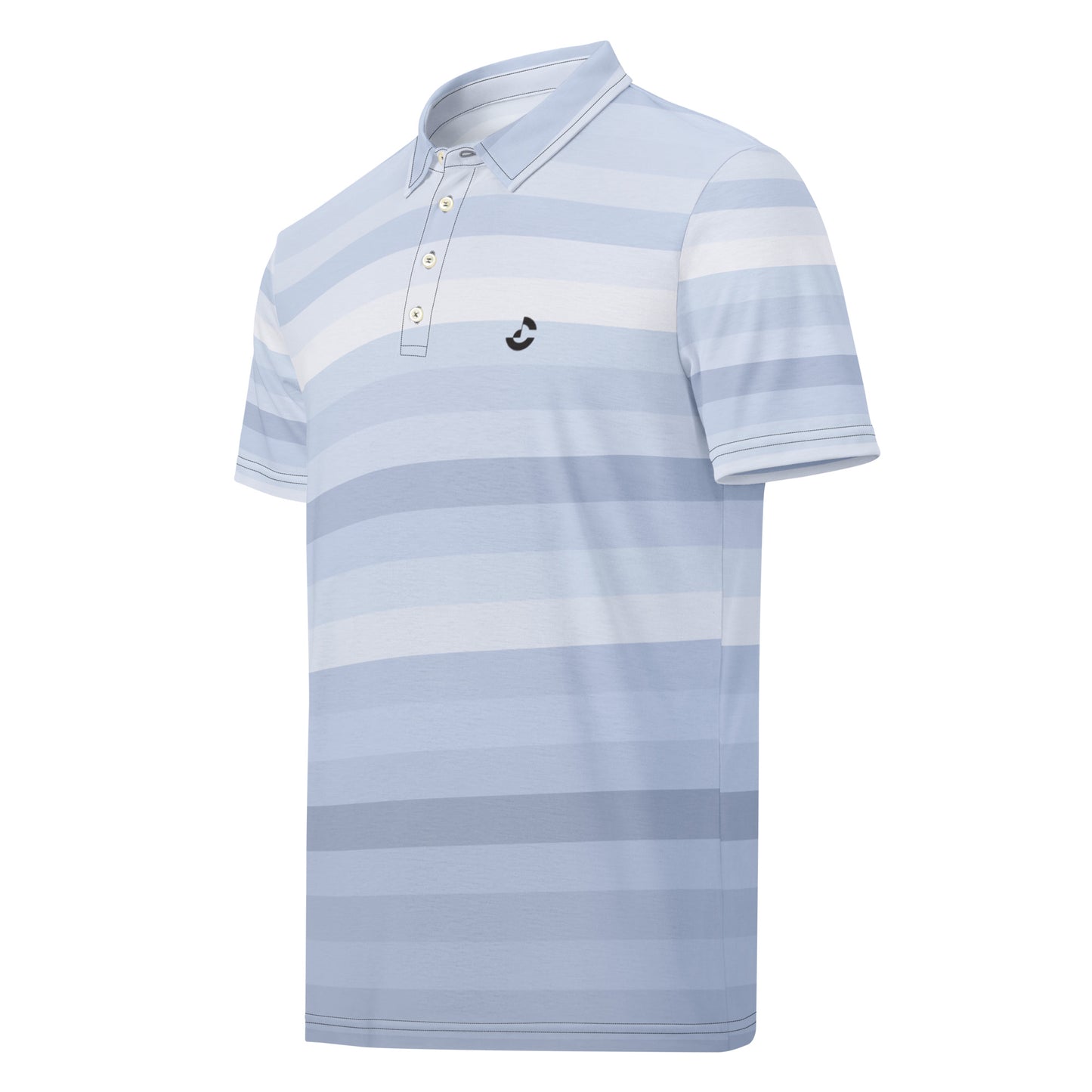 Men’s Slim Fit Polo Blue Striped - ClotheNest