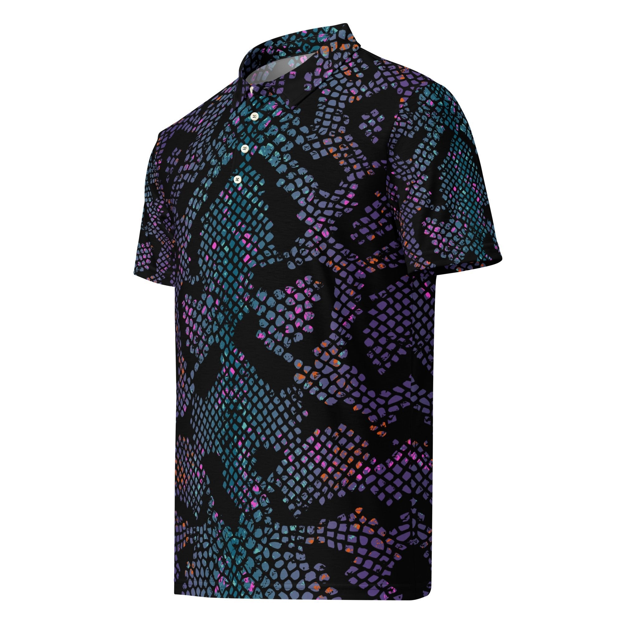 Men’s Slim Fit Polo Snake Skin - ClotheNest