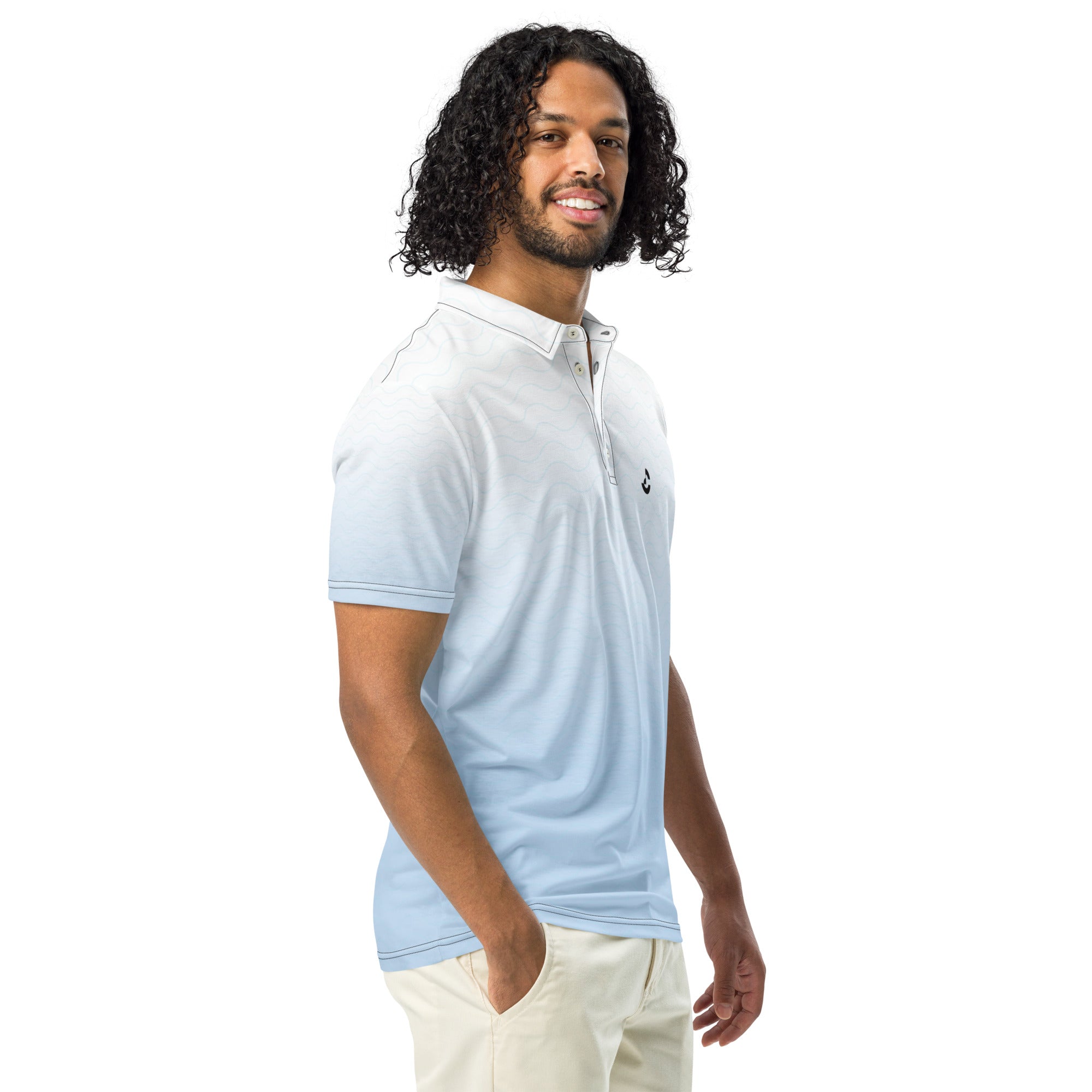 Men’s Slim Fit Gradient 3 Polo Shirt - ClotheNest