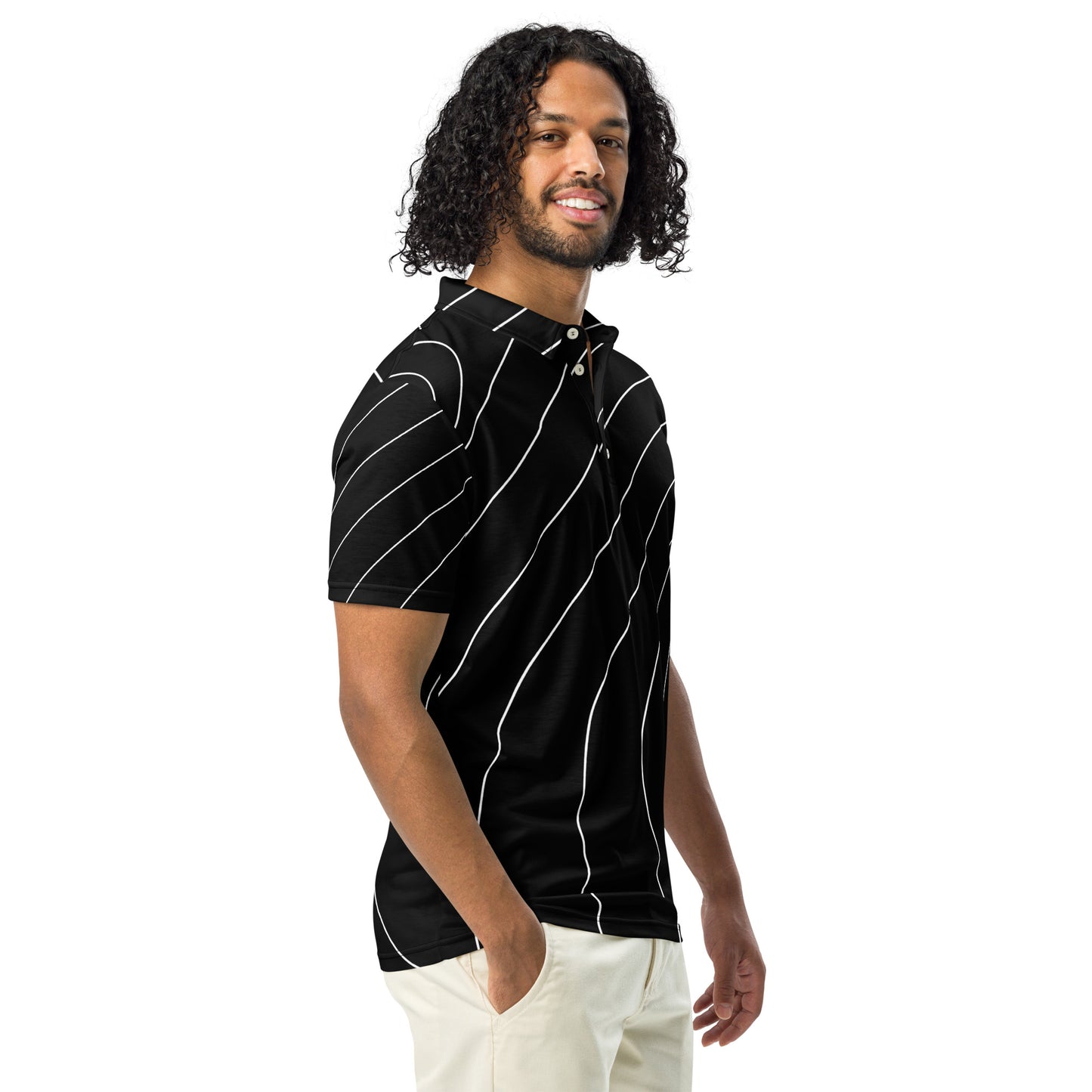 Men’s Slim Abstract 87 Fit Polo Shirt - ClotheNest