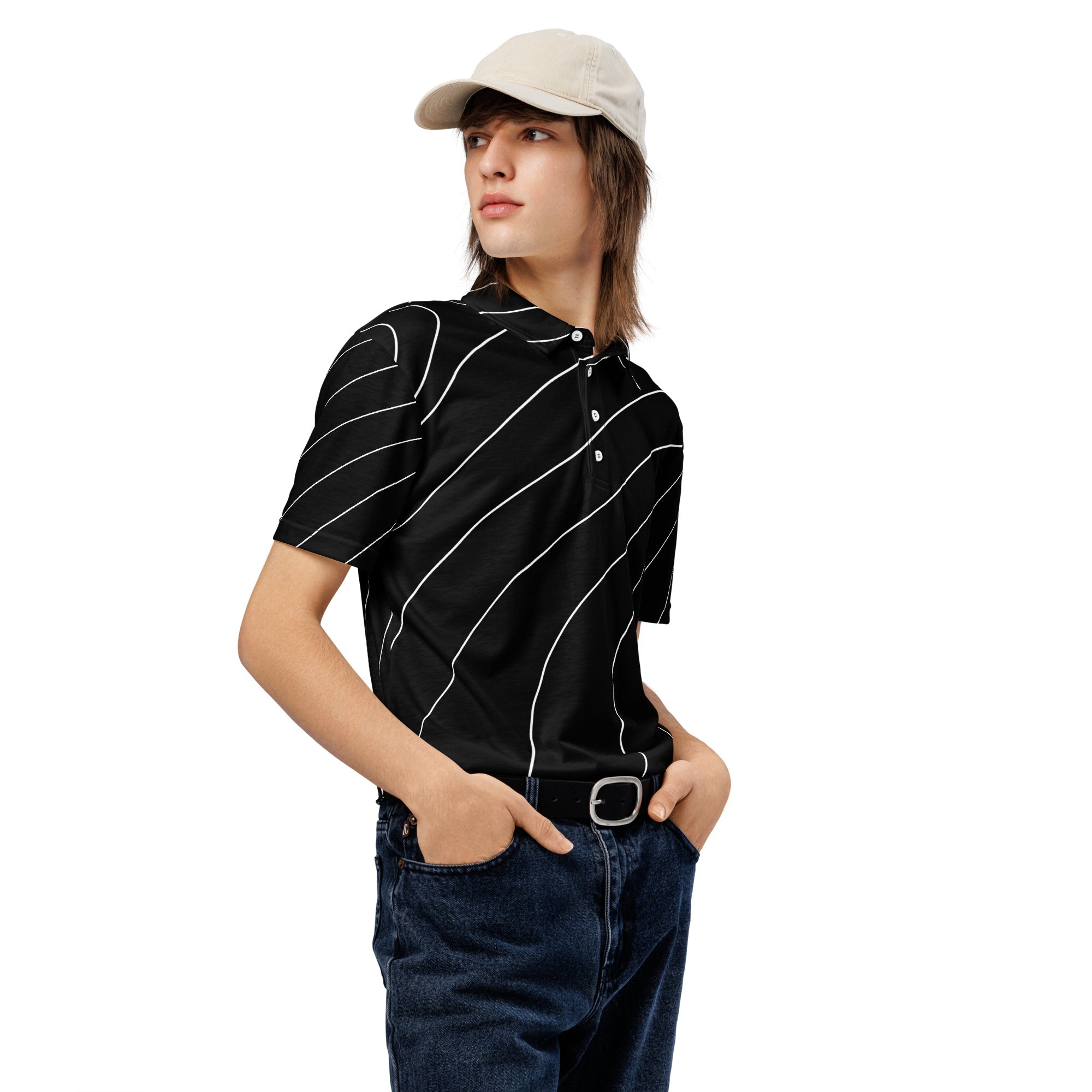 Men’s Slim Abstract 87 Fit Polo Shirt - ClotheNest