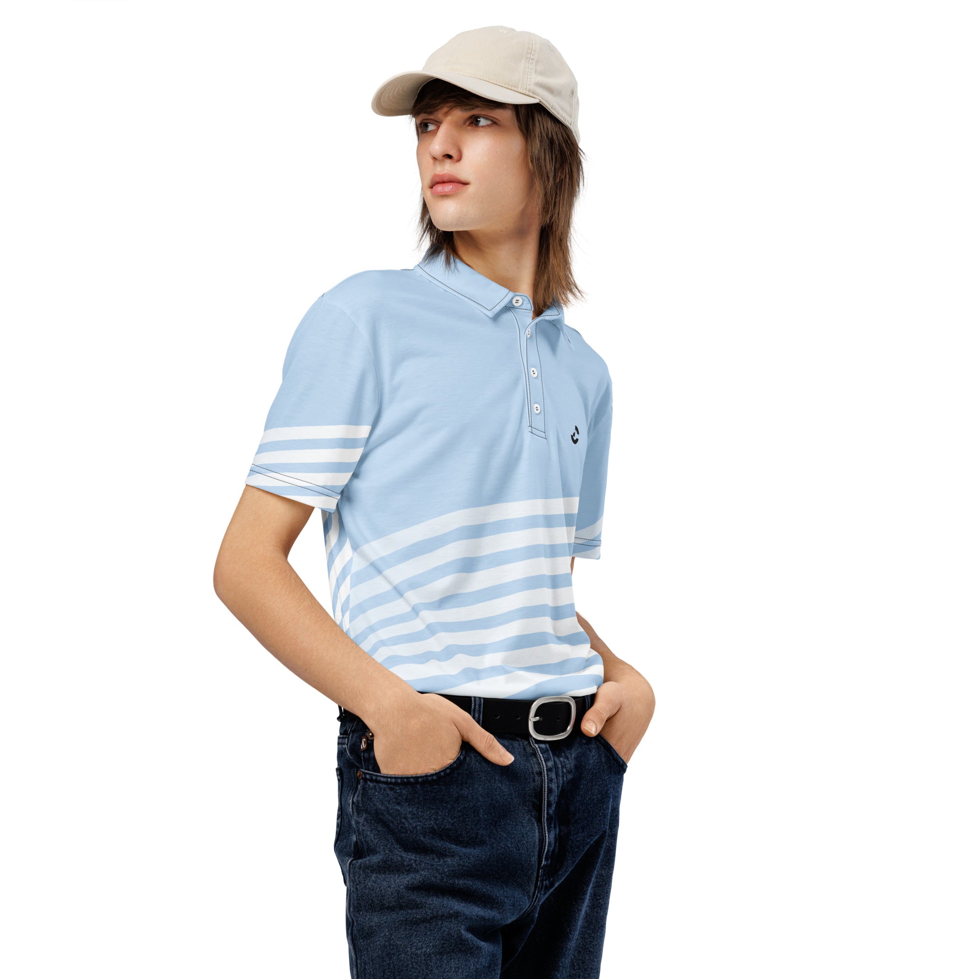 Men’s Slim Fit Abstract 106 Polo Shirt - ClotheNest