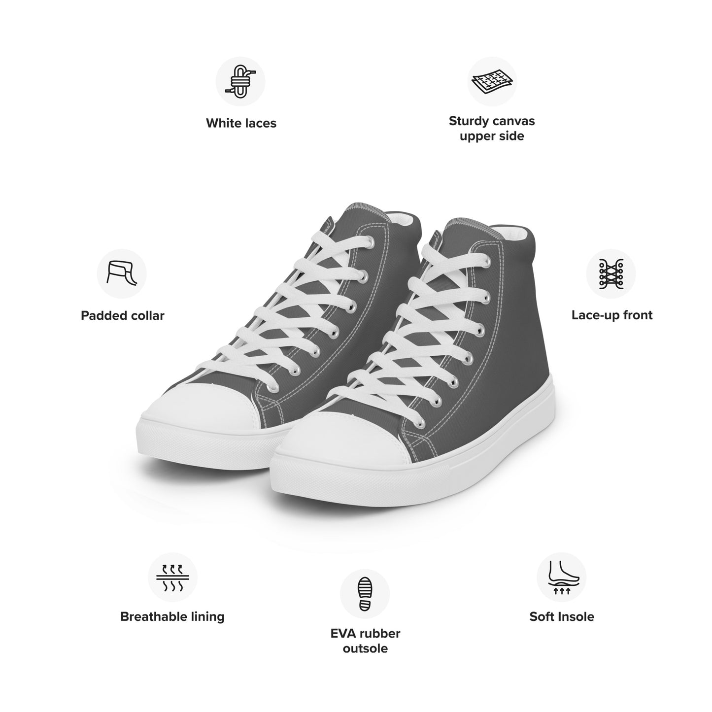 Men's Urban Fog Canvas Shoes - ClotheNest