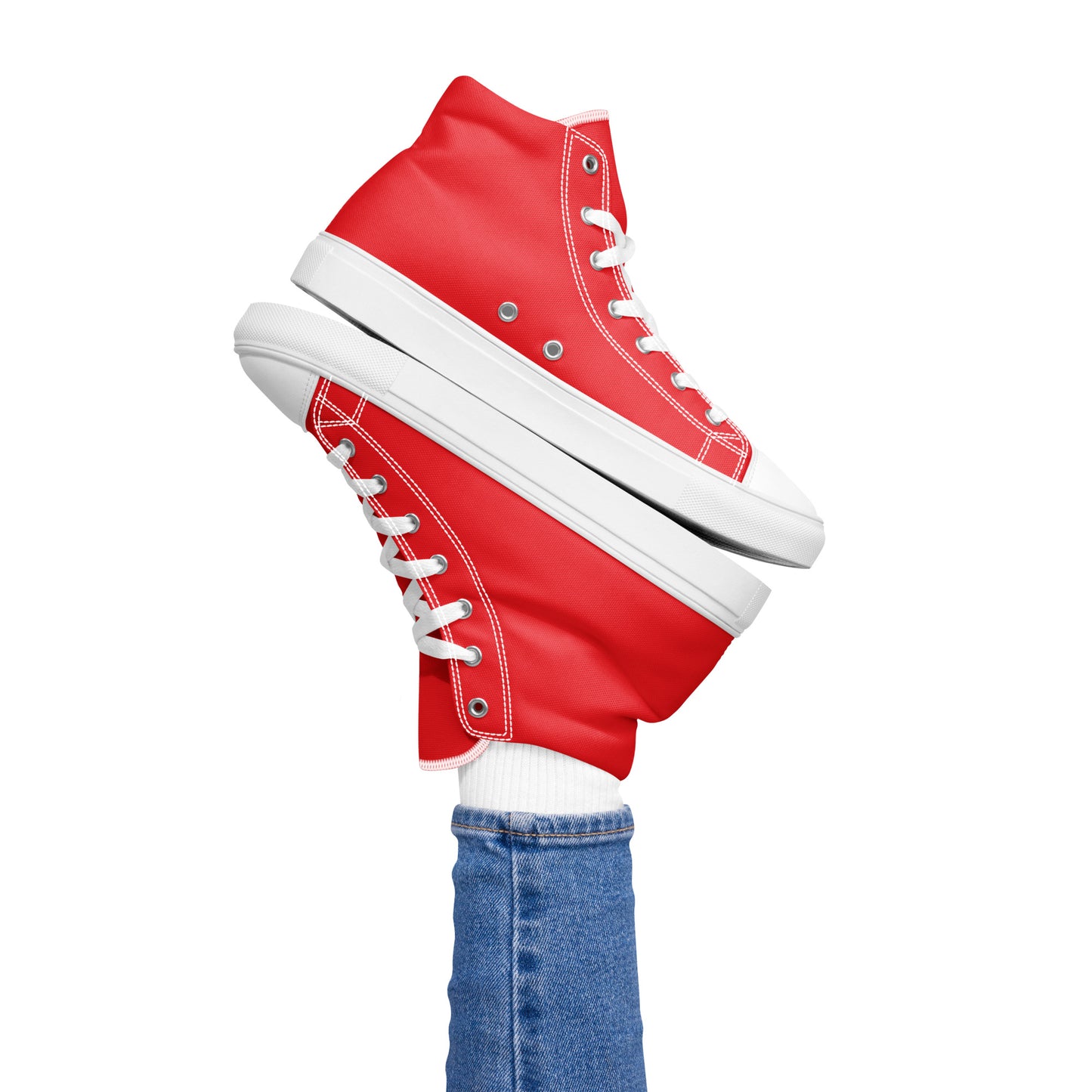 Women's Crimson Kicks Canvas Shoes - ClotheNest