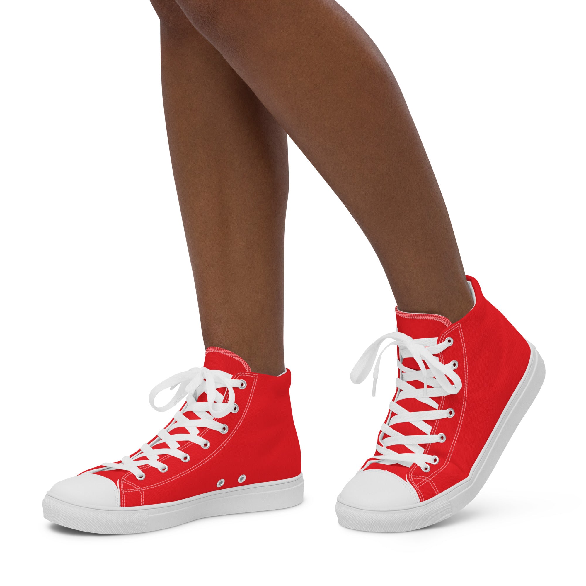 Women's Crimson Kicks Canvas Shoes - ClotheNest