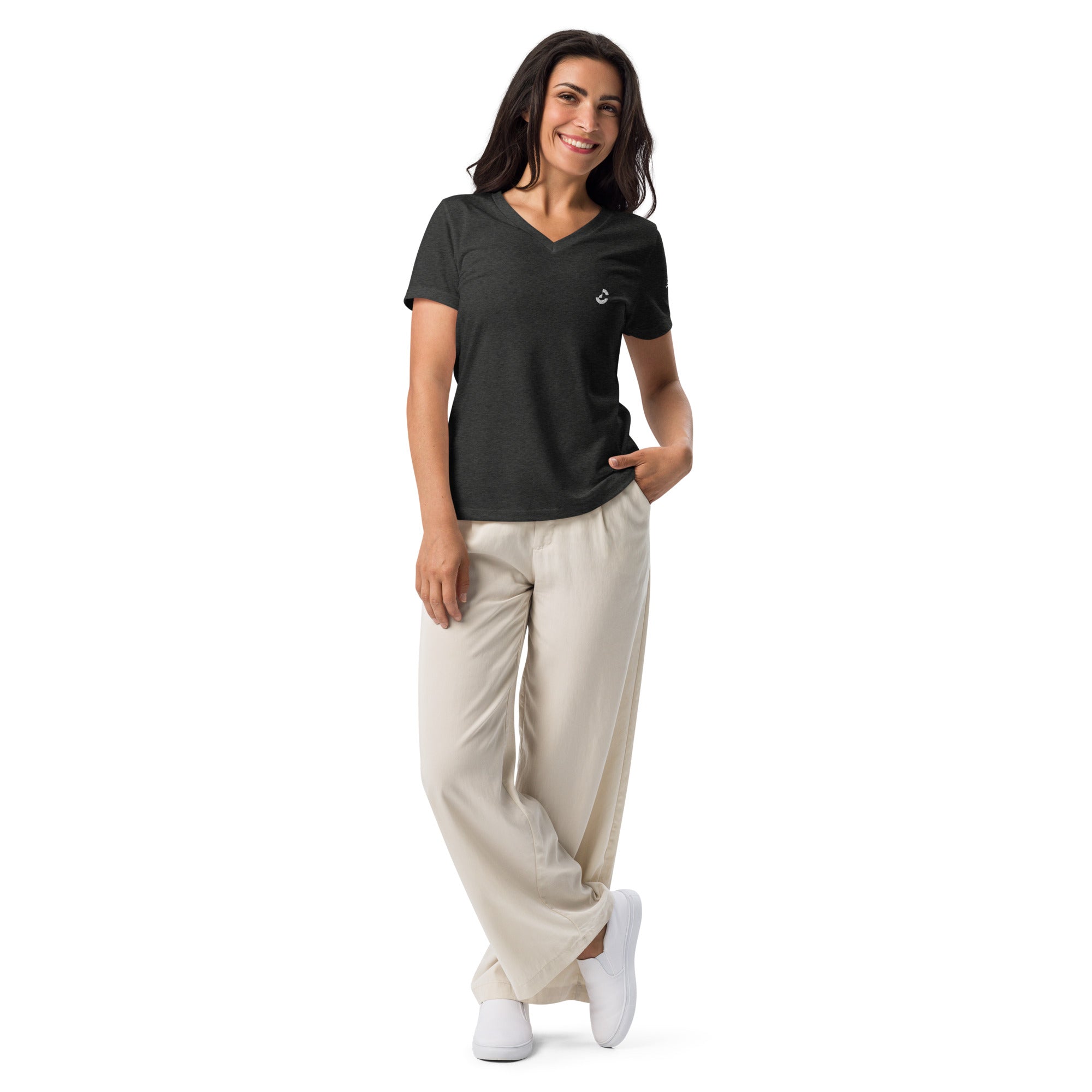 Women's Relaxed V - Neck T-Shirt - ClotheNest