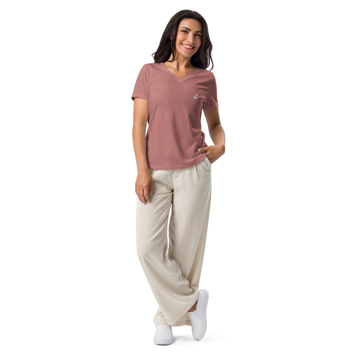 Women's Relaxed V - Neck T-Shirt - ClotheNest