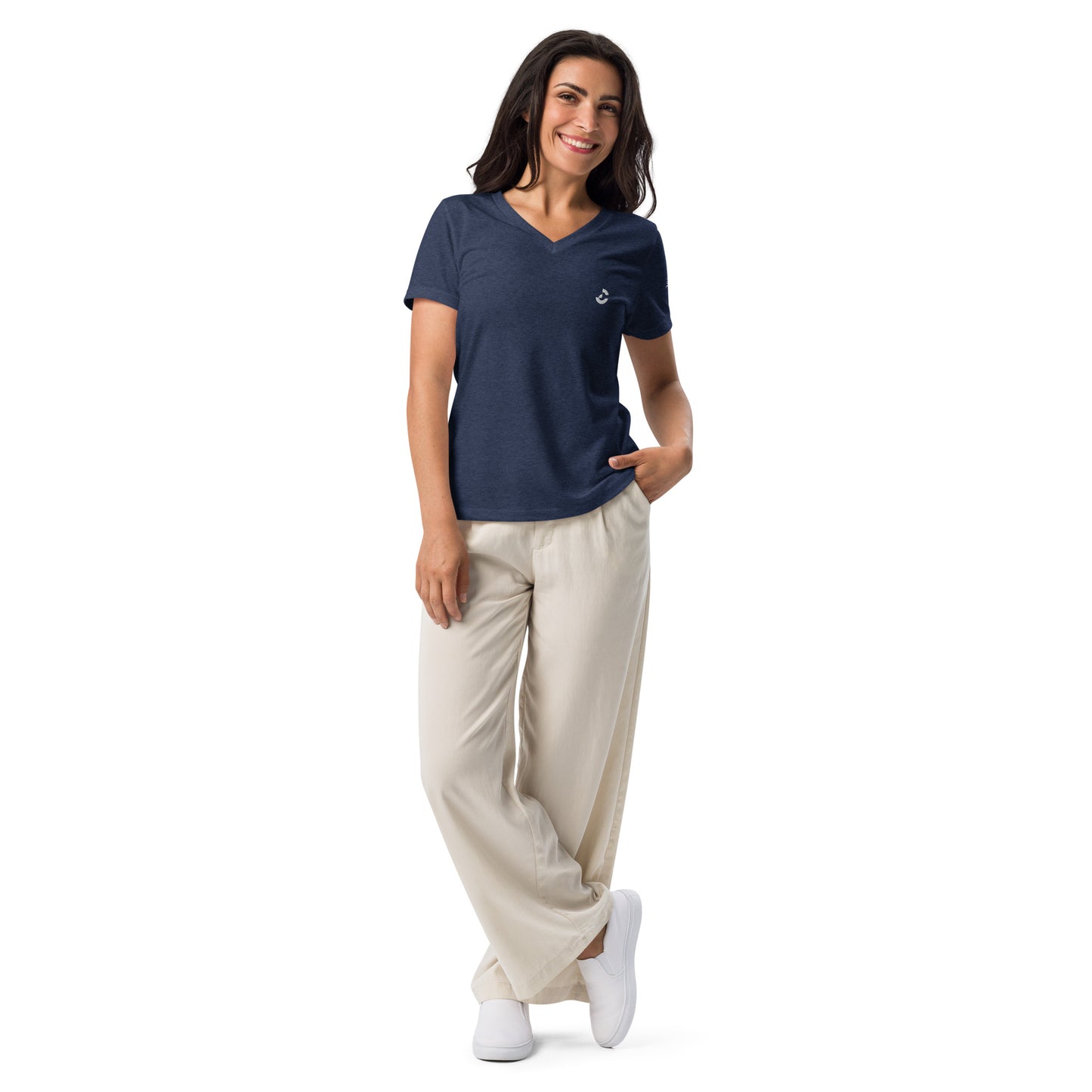 Women's Relaxed V - Neck T-Shirt - ClotheNest