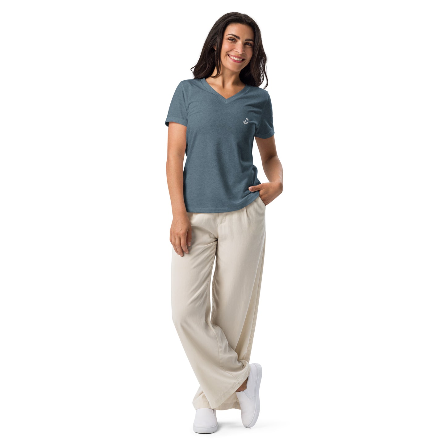 Women's Relaxed V - Neck T-Shirt - ClotheNest