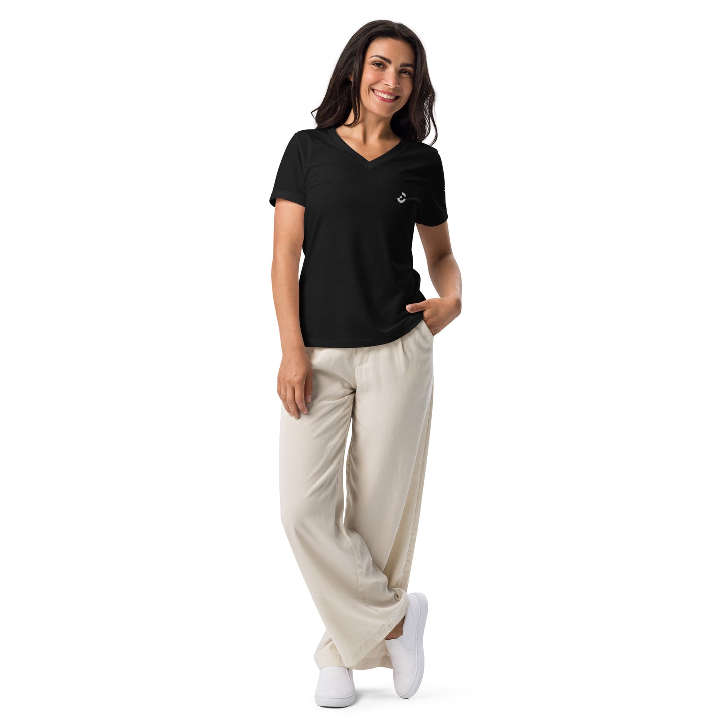 Women's Relaxed V - Neck T-Shirt - ClotheNest